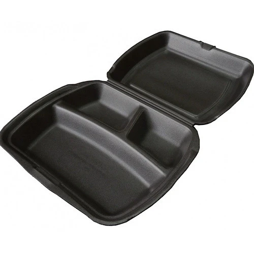 Ланч-бокс трехсекционный ВПС 247х207х62 мм черный