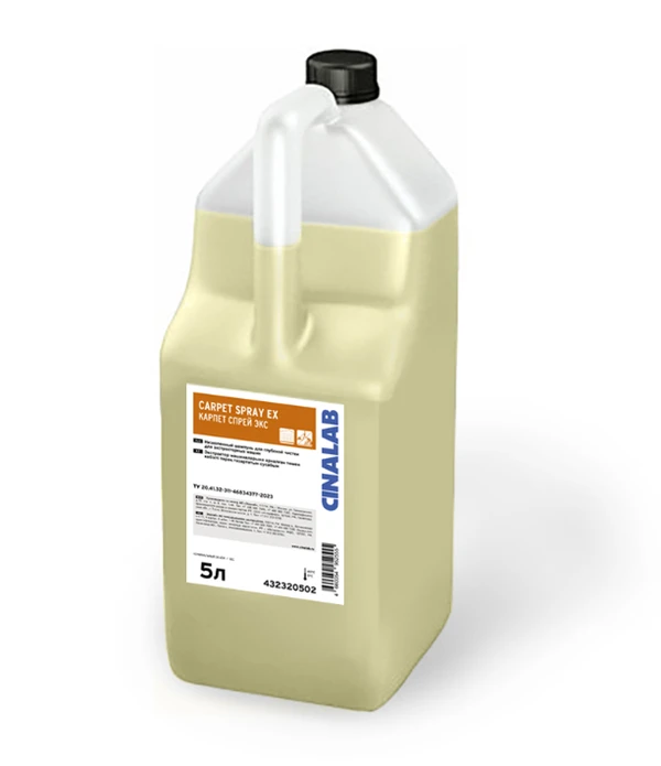Средство для экстракторной чистки ковров Эколаб Carpet Spray-Ex 5л (артикул производителя 432320502)
