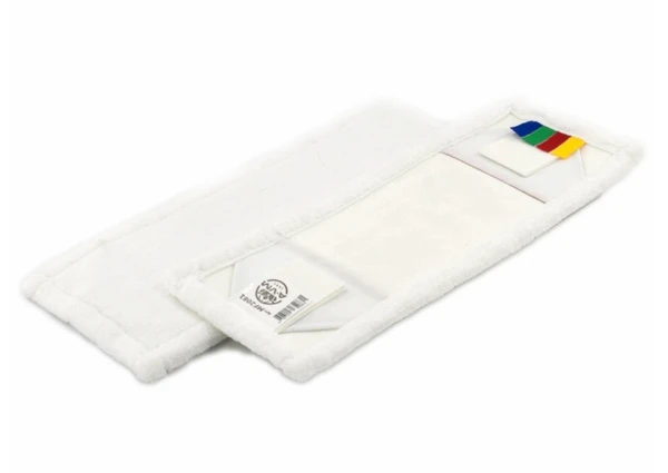 Моп плоский 50х14см микрофибра ухо+карман белый (артикул производителя MF2094)