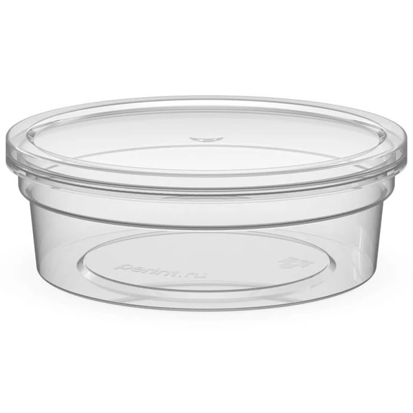 Контейнер пластиковый круглый d96 мм, 150 мл прозрачный