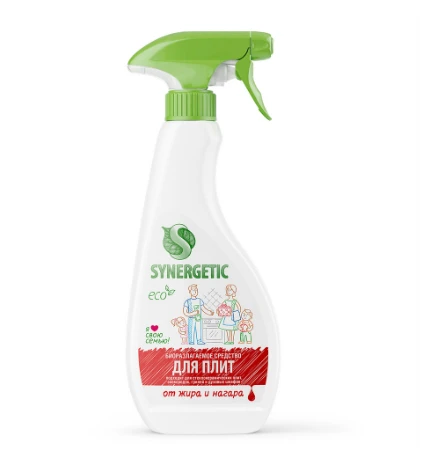 Средство для чистки грилей, плит, духовок СИНЕРГЕТИК 0,5 л с распылителем (арт 106052)