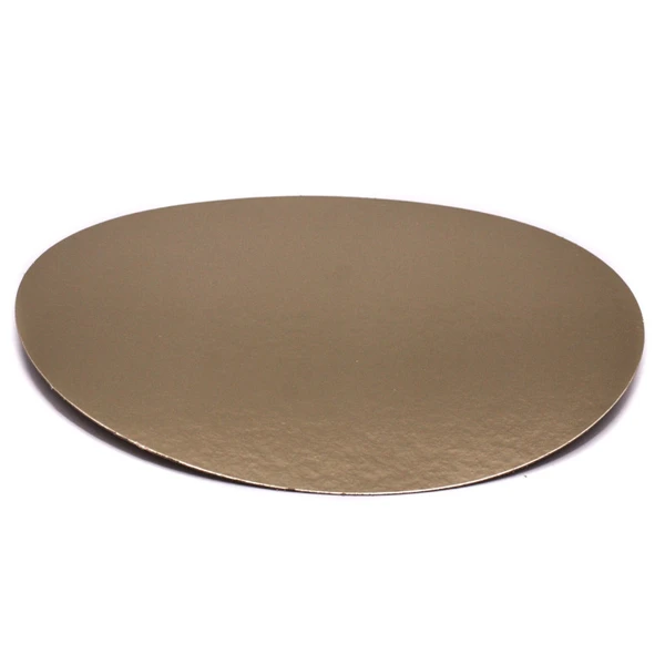 Подложка картон круглая d28см 0,8мм золото