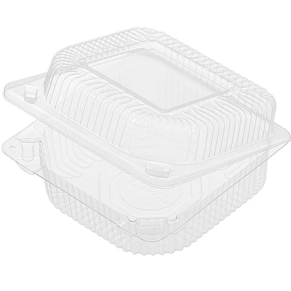 Контейнер ракушка РК-10 пластиковый квадратный 121х119х60 мм прозрачный 