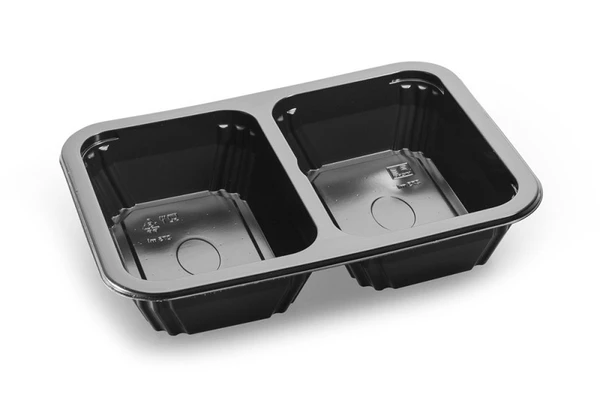 Контейнер под запайку К-187х137х45 50/50 Черный ПП