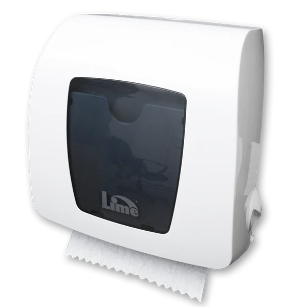 Диспенсер для полотенец в рулоне Lime Prestige MATIC mini пластиковый белый (артикул производителя HF106)