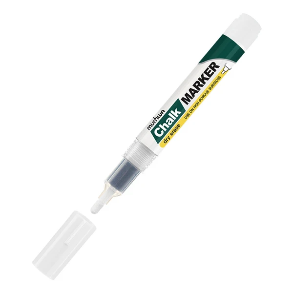 Маркер меловой белый, 3мм, спиртовая основа