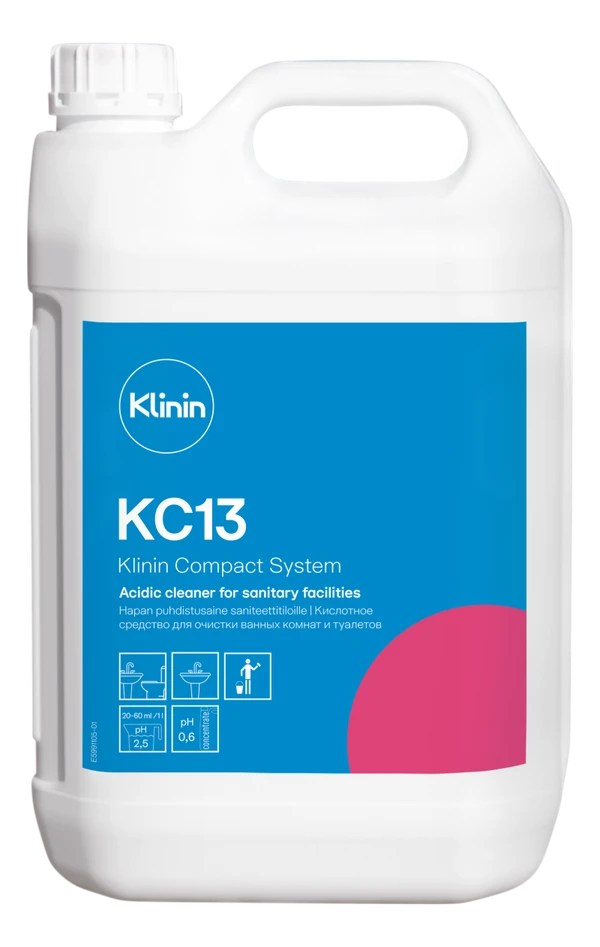 Средство слабокислотное для санузлов Klinin KC13 5 л (артикул производителя 205197)