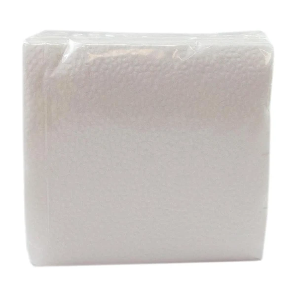 Салфетки бумажные 24х24 1 слойные белые (100шт)