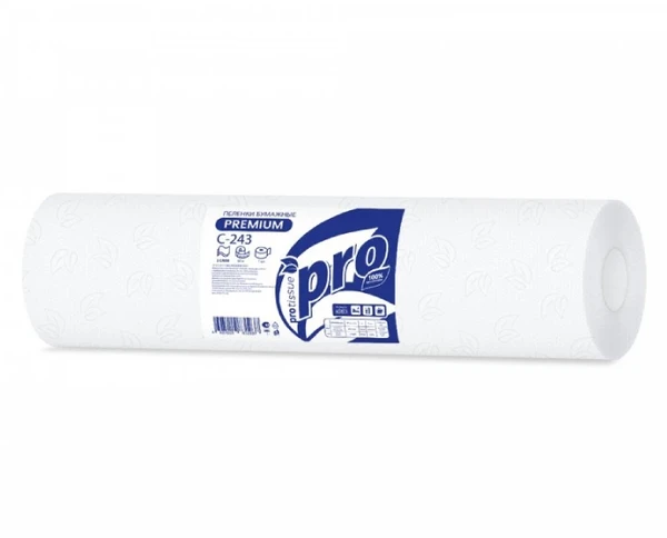 Бумажные простыни PROtissue 2 сл белые 150 м (артикул производителя С243)