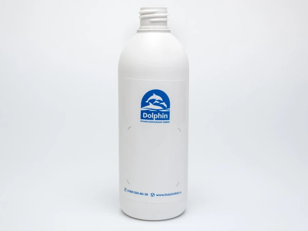 Бутылка 0,5 л круглая Долфин белая для готовых растворов
