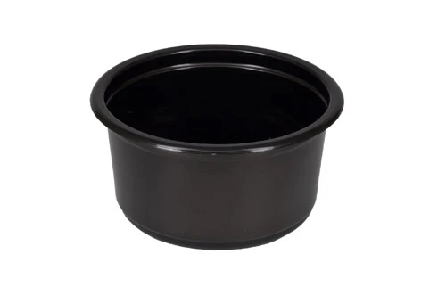 Контейнер пластиковый круглый d115 мм, 350 мл черный Д-Полимер