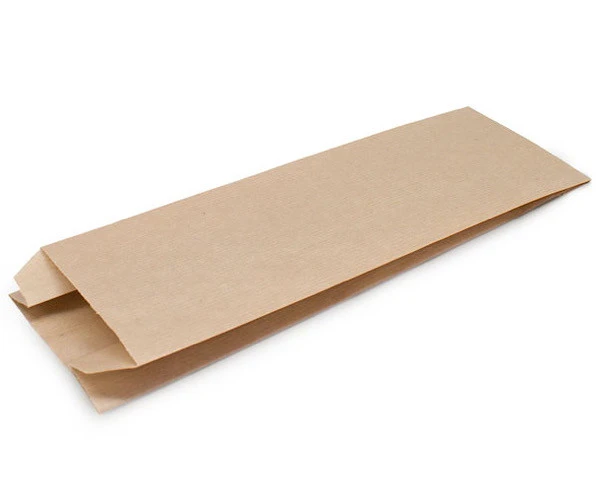 Пакет бумажный 100х60х300мм с плоским дном крафт