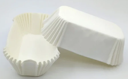 Бумажные тарталетки 95х50х20 мм прямоугольные белая