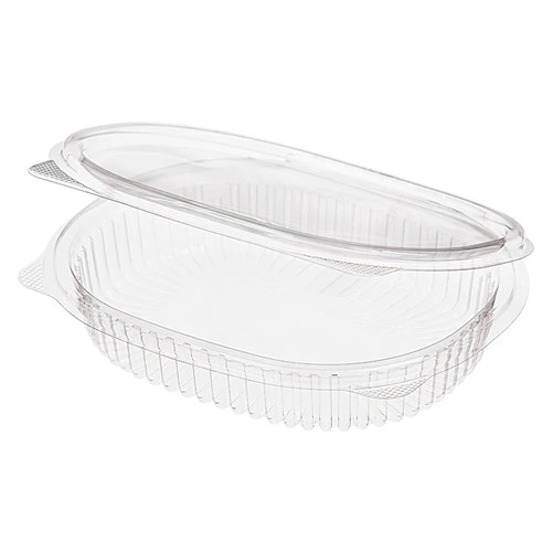 Контейнер ракушка РКС-250 пластиковый прямоугольный 159x130x29 мм, 250 мл прозрачный 