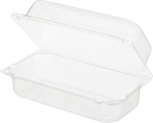 Контейнер ракушка РК-34 пластиковый прямоугольный 221x115x77 мм прозрачный 