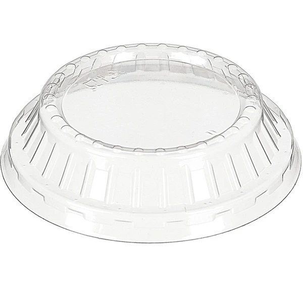 Крышка для контейнера пластиковая круглая d100 мм, 200 мл прозрачная Комус