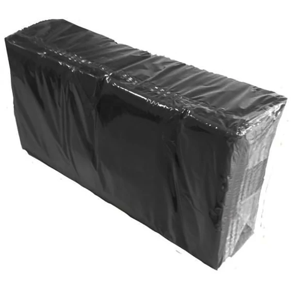 Салфетки бумажные черные 33х33 двуслойные 1/8 сложение 200 шт