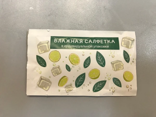 Салфетки влажные СВЕЖЕСТЬ (в инд.упак./саше) 60 х 100 мм (160 х 180 мм)