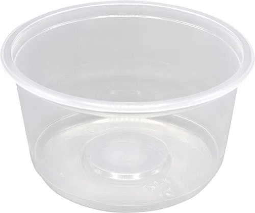 Контейнер пластиковый круглый d127 мм, 500мл мл прозрачный Стиролпласт